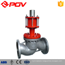 din cast iron pneumatic globe valve dimensions